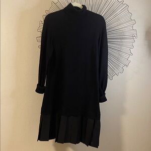 Soft Surroundings Chloe Sweater Dress Turtleneck & flounce   Size Large